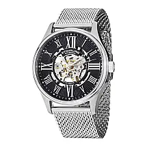 Relógio Masculino Stuhrling Elite 747M Automático 42mm, Prata e Preto