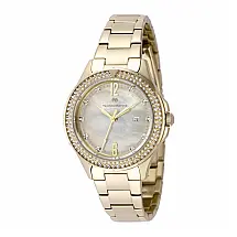 Relógio Feminino TechnoMarine Luna Tides com Mostrador Madre Pérola 33mm, Dourado TM826012