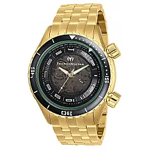 Relógio Masculino Automático TechnoMarine Manta Dual Zone Mecânico, Invicta TM218012, Dourado