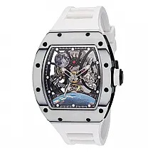 Relógio Masculino Automático Invicta S1 Rally Interstellar com Mostrador Esqueleto 41mm, Branco 49012