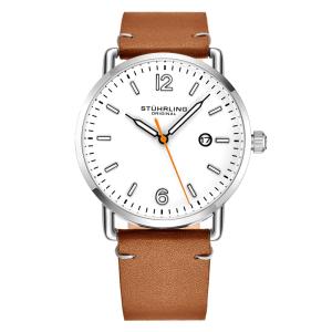 Relógio Masculino Stuhrling Metro 3901 Quartzo 38mm, Marrom