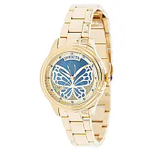 Relgio feminino Wildflower com mostrador em madreprola - 35 mm. Ouro 37112
