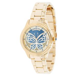 Relgio feminino Wildflower com mostrador em madreprola - 35 mm. Ouro 37112