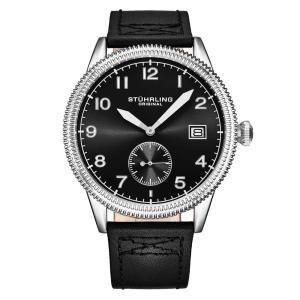 Relógio Masculino Stuhrling Aviator 4011.2 Quartzo 44mm, Preto