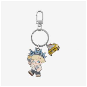 Série DIMOOS HOLIDAY NOS EUA - Pingente de Liga Metálica Caixa Surpresa Pop Mart