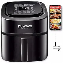 Brio Fritadeira Elétrica Air Fryer Capacidade 5.6L Controle Digital 1800W, 110v, NUWAVE, Preto