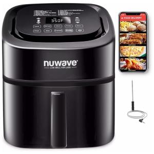 Brio Fritadeira Elétrica Air Fryer Capacidade 5.6L Controle Digital 1800W, 110v, NUWAVE, Preto