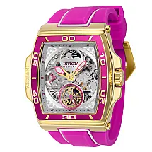 Relgio masculino Reserve S1 Rally Diablo Automtico - 51,3 mm. Branco. Roxo 43412