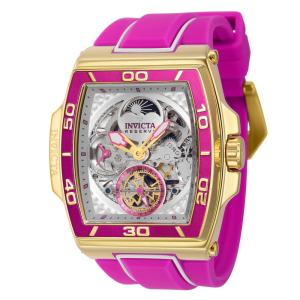 Relgio masculino Reserve S1 Rally Diablo Automtico - 51,3 mm. Branco. Roxo 43412