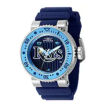 Relgio unissex MLB Tampa Bay Rays - 40 mm. Azul 42612
