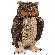 Pelúcia Coruja 43 cm de Altura com Design Realista para Crianças Acima de 3 Anos, Melissa & Doug, Marrom