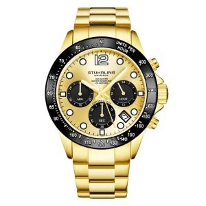 Relógio Masculino Stuhrling Ultima 3961 Quartzo 42mm, Dourado