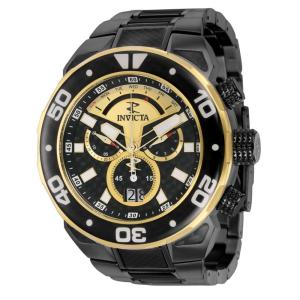 Relógio Masculino com Pulseira de Aço Inoxidável, Invicta Carbon Hawk, Preto 37712