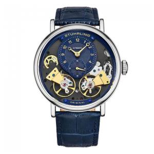 Relógio Masculino Stuhrling Ares 3981 Automático 43mm, Azul