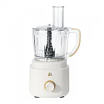 Processador de alimentos 10 xícaras branco 500W com controle de velocidade e sistema de travamento twist‑lock, 110V