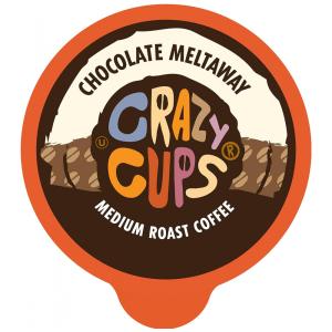 Cápsulas de café com sabor de chocolate derretido, 80u, CRAZY CUPS, Marrom