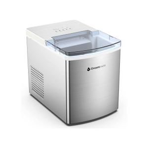 Máquina de Gelo Automática Portátil até 11 kg de Gelo em 24h, 110v, DREAMIRACLE, Prateado