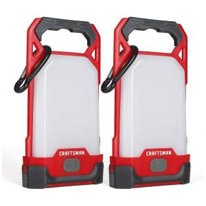 Lanterna de Led, 150 lumens com 2 unidades e 3 pilhas AAA incluídas, CRAFTSMAN CMXLLAG67062, Vermelho
