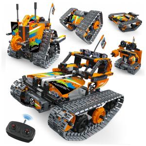 Kit de construção 5 em 1 Opmind com 392 peças, caminhão off-road, robô e veículo RC para crianças a partir de 6 anos