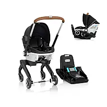 Cadeirinha Evenflo Gold Shyft DualRide Preta 2-em-1 Sistema de Viagem 1,4 a 15,9 kg