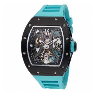 Relógio Masculino Invicta S1 Rally Automático com Mostrador Esqueleto 41mm, Azul Claro 49022