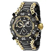 Relógio Feminino Gladiator 0,58 quilates com Diamante, Invicta 41122, Preto e Dourado