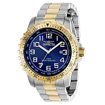 Relgio masculino especializado 45,5 mm. Ao. Ouro 39122