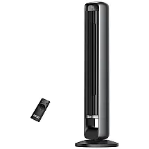 Ventilador de Torre com 4 Velocidades, Controle Remoto e Tela LED, 60W 110V, PARIS RHÔNE PE TF003B01, Preto e Cinza