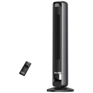 Ventilador de Torre com 4 Velocidades, Controle Remoto e Tela LED, 60W 110V, PARIS RHÔNE PE TF003B01, Preto e Cinza