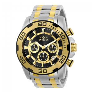 Relógio Masculino Pro Diver SCUBA, Invicta 22322, Prata, Dourado e Preto