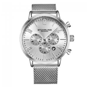 Relógio Masculino Stuhrling Monaco 3932 Quartzo 41mm, Prata