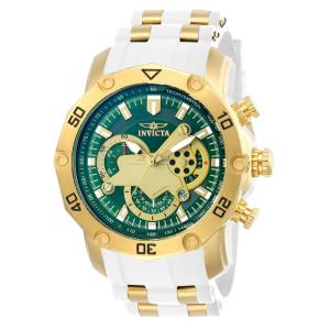 Relgio masculino Pro SCUBA - 50 mm. Ouro. Branco ZG-23422