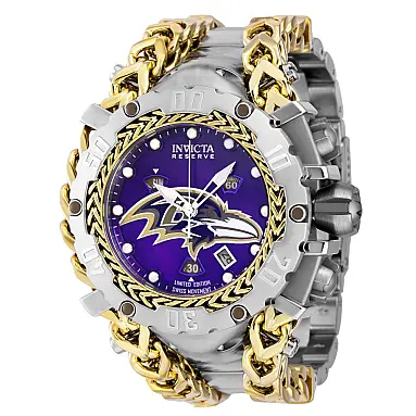 Relgio masculino reserva NFL Baltimore