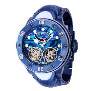 Relógio Masculino Automático Reserve Kraken com Mostrador Abalone, Invicta 39722, Azul Escuro e Branco