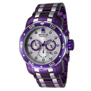 Relgio masculino profissional 48 mm. Roxo. Ao 40922, Invicta