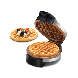 Máquina de Waffle Antiaderente e Rotativa Aço Inox, 110v, GOURMIA GWM448, Prateado