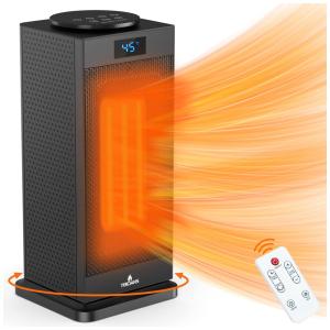 Aquecedor Elétrico Portátil Silencioso e com Temporizador, 950 1500W, 110v, TEKCIANS GD9215AD16, Preto