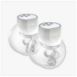 Bomba Tira Leite Vestível sem Fio com Flange de Vedação Dupla Confortável, 3 Modos, 9 Níveis e Display Inteligente, 2 Unidades de