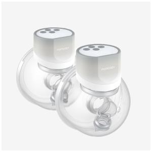 Bomba Tira Leite Vestível sem Fio com Flange de Vedação Dupla Confortável, 3 Modos, 9 Níveis e Display Inteligente, 2 Unidades de