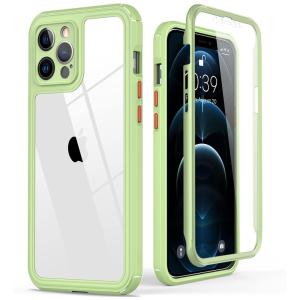 Capinha Compatível com a va d com Vidro Temperado, KEYSTAR iPhone 12 Pro Max Case, Verde