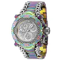Relgio feminino Gladiador com diamante de 0,58 quilates - 43,2 mm. Ao. Iridescente 41132