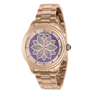 Relgio feminino Wildflower com mostrador em madreprola 35 mm. Ouro Rosa 37132