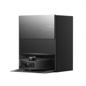 Robô aspirador e mop Dreame preto sucção 30000Pa limpeza com rolo AquaRoll navegação LDS Dreame Aqua10 Roller 110V