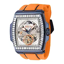 Relgio masculino Reserve S1 Rally Diablo Automtico - 51,3 mm. Azul. Laranja 43432