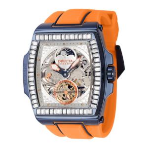 Relgio masculino Reserve S1 Rally Diablo Automtico - 51,3 mm. Azul. Laranja 43432