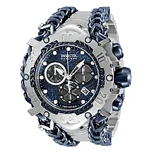 Relógio Masculino Reserve Gladiator, Invicta 34432, Prata e Azul