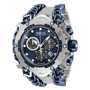 Relógio Masculino Reserve Gladiator, Invicta 34432, Prata e Azul