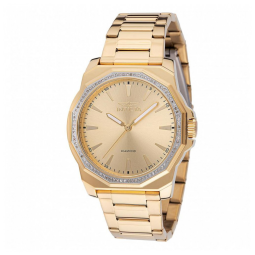 Relógio Masculino Invicta Elite Diamond 0.33 Quilates 42mm, Dourado 48732