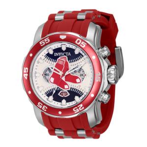 Relgio masculino MLB Boston Red Sox - 48 mm. Ao. Vermelho 42832