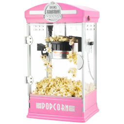 Pipoqueira Elétrica de Bancada em Aço Inoxidável, 480W, 110v, GREAT NORTHERN POPCORN COMPANY 83 DT6018, Rosa